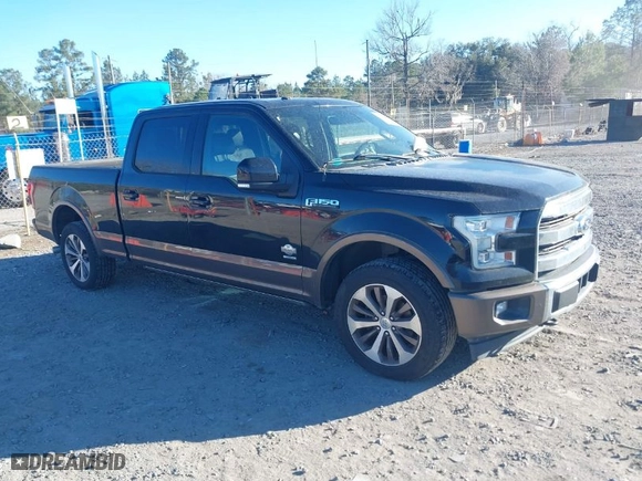 2017 Ford F-150 XL with VIN 1FTFW1EG2HFB08083, listed as a IAAI auction lot 41688115 with 140,821 mi miles. Bid and sale history available at carsss.com. Image 1.