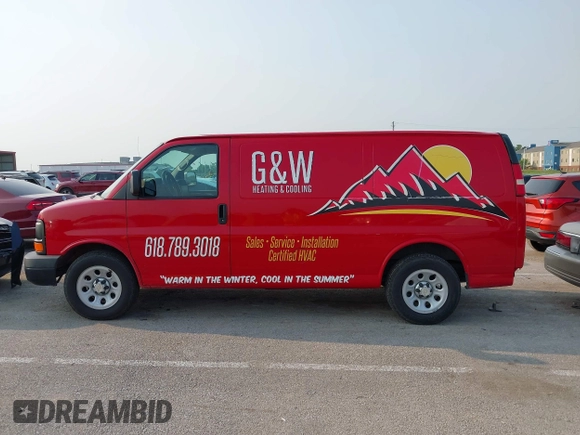2014 Chevrolet Express Cargo with VIN 1GCSGAFX3E1156517, listed as a IAAI auction lot 42407242 with 154,000 mi miles and . Bid and sale history available at DreamBid. Image 15.