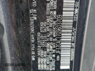 2016 Subaru BRZ Limited with VIN JF1ZCAC17G9603709, listed as a Copart auction lot 85725854 with 73,225 mi miles and Salvage title. Bid and sale history available at DreamBid. Image 12.