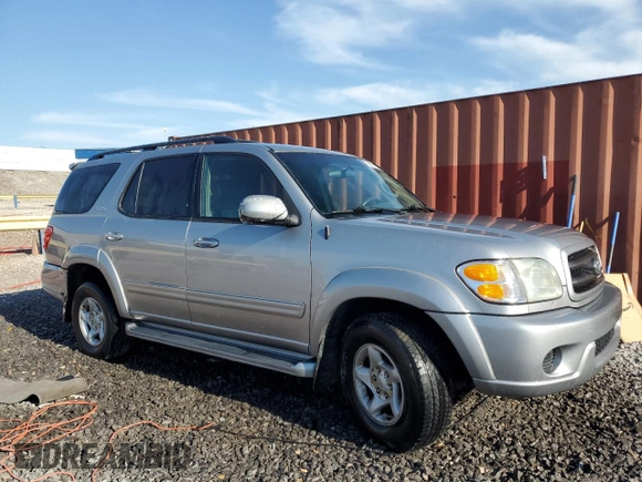 2002 Toyota Sequoia SR5 with VIN 5TDZT34AX2S088252, listed as a Copart auction lot 50525385 with Not Provided miles and Salvage Title. Bid and sale history available at carsss.com. Image 4.