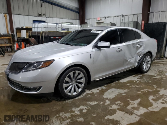 2014 Lincoln MKS with VIN 1LNHL9EKXEG608403, listed as a Copart auction lot 45515075 with 155,508 mi miles and Salvage Title. Bid and sale history available at DreamBid. Image 1.