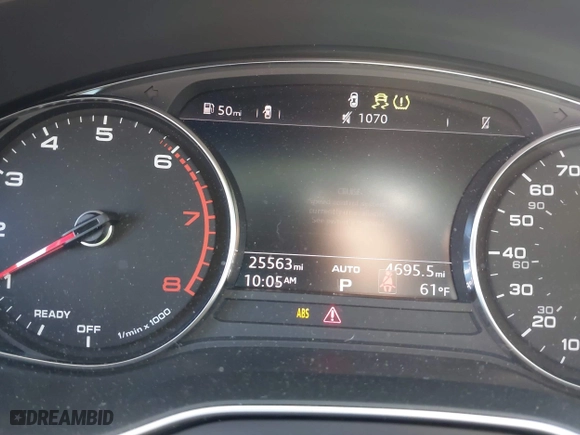 2018 Audi A4 Premium with VIN WAUKMAF45JA158842, listed as a IAAI auction lot 41794952 with 25,563 mi miles. Bid and sale history available at carsss.com. Image 7.