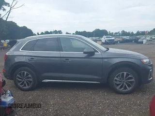 2023 Audi Q5 S line Premium Plus with VIN WA1EAAFY8P2008054, listed as a IAAI auction lot 42678217 with 20,363 mi miles and . Bid and sale history available at DreamBid. Image 13.