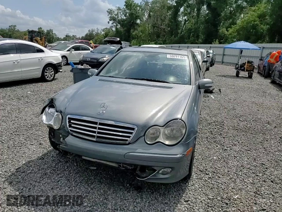 2006 Mercedes-Benz C 280 Luxury with VIN WDBRF92J26F738404, listed as a Copart auction lot 59291165 with 86,479 mi miles and Salvage title. Bid and sale history available at DreamBid. Image 13.