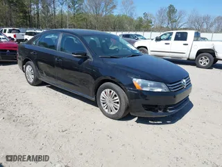2014 Volkswagen Passat Wolfsburg Ed with VIN 1VWAT7A34EC116382, listed as a IAAI auction lot 41894329 with 161,890 mi miles. Bid and sale history available at carsss.com. Image 1.