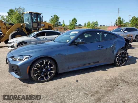 2025 BMW 4 Series 430i with VIN WBA43DA02SCT09580, listed as a Copart auction lot 61768505 with 3,051 mi miles and Salvage title. Bid and sale history available at DreamBid. Image 1.