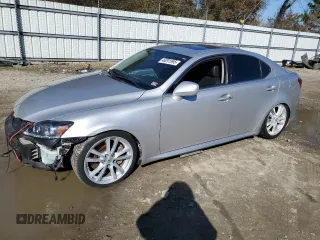 2007 Lexus IS 350 with VIN JTHBE262975012075, listed as a Copart auction lot 46291995 with 128,143 mi miles and Salvage Title. Bid and sale history available at DreamBid. Image 1.