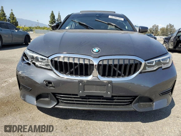 2021 BMW 3 Series 330i with VIN 3MW5R1J06M8C07274, listed as a Copart auction lot 58396505 with Not provided miles and Salvage title. Bid and sale history available at DreamBid. Image 5.