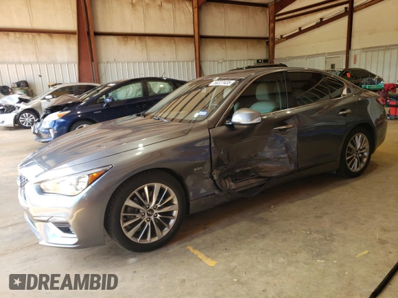 2018 Infiniti Q50 Luxe с VIN JN1EV7AP5JM363497, выставлен на аукционе Copart как лот 56227435 с пробегом 108 830 миль миль и Списание • Salvage title. История ставок и продаж доступна на DreamBid. Изображение 1.