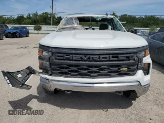 2024 Chevrolet Silverado 1500 Work Truck with VIN 3GCNAAED8RG381321, listed as a Copart auction lot 53080045 with 8,806 mi miles and Salvage Title. Bid and sale history available at carsss.com. Image 5.