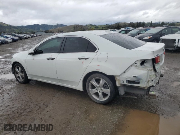 2012 Acura TSX Tech Pkg with VIN JH4CU2F65CC010274, listed as a Copart auction lot 43833645 with 124,911 mi miles and Salvage Title. Bid and sale history available at carsss.com. Image 2.