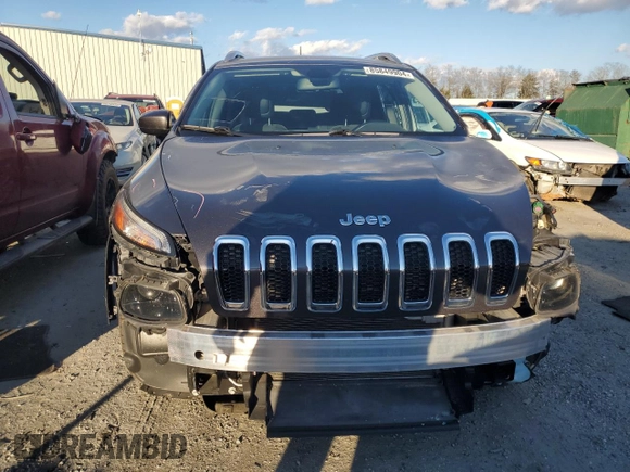 2018 Jeep Cherokee Latitude Plus with VIN 1C4PJLLB1JD510183, listed as a Copart auction lot 85849904 with 86,787 mi miles and Salvage Title. Bid and sale history available at DreamBid. Image 5.