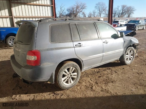 2006 Toyota Highlander Hybrid with VIN JTEDW21A960006905, listed as a IAAI auction lot 41520226 with 179,584 mi miles. Bid and sale history available at carsss.com. Image 4.