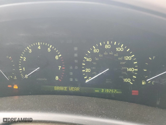 1998 Lexus LS 400 Luxury Sdn with VIN JT8BH28F7W0126868, listed as a Copart auction lot 44308595 with 319,262 mi miles and Salvage Title. Bid and sale history available at carsss.com. Image 9.