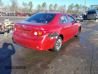 2009 Toyota Corolla with VIN JTDBL40E99J004929, listed as a IAAI auction lot 41210936 with 135,663 mi miles. Bid and sale history available at carsss.com. Image 4.