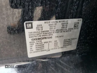 2015 Chevrolet Tahoe LT с VIN 1GNSCBKC6FR672045, выставлен на аукционе Copart как лот 56657825 с пробегом 96 871 миль миль и Списание • Salvage title. История ставок и продаж доступна на DreamBid. Изображение 13.