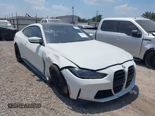 2021 BMW M4 with VIN WBS53AZ02MCH23791, listed as a IAAI auction lot 42318737 with 18,632 mi miles and . Bid and sale history available at DreamBid. Image 1.