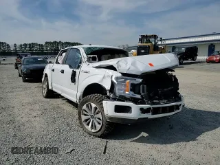 2018 Ford F-150 XL with VIN 1FTEW1CP3JFC91711, listed as a Copart auction lot 49427375 with 115,302 mi miles and Salvage Title. Bid and sale history available at carsss.com. Image 10.
