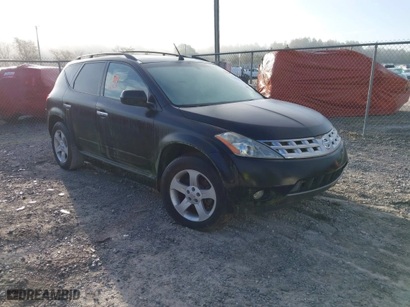 2005 Nissan Murano SL with VIN JN8AZ08T45W315692, listed as a IAAI auction lot 41662090 with 1 mi miles. Bid and sale history available at carsss.com. Image 1.