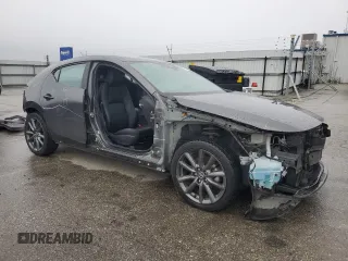 2020 Mazda Mazda3 Hatchback with VIN JM1BPALM6L1159659, listed as a Copart auction lot 45170845 with 57,391 mi miles and Salvage Title. Bid and sale history available at carsss.com. Image 4.