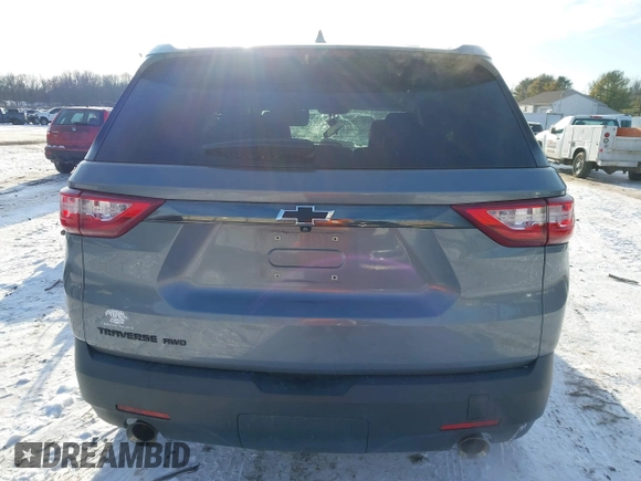 2020 Chevrolet Traverse LS with VIN 1GNEVFKW9LJ318331, listed as a IAAI auction lot 41409689 with 56,767 mi miles. Bid and sale history available at carsss.com. Image 16.