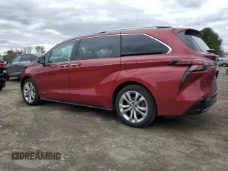 2021 Toyota Sienna Limited with VIN 5TDERKEC4MS008860, listed as a Copart auction lot 48590915 with 61,434 mi miles and Salvage Title. Bid and sale history available at carsss.com. Image 2.