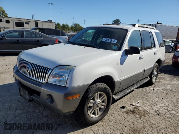 2005 Mercury Mountaineer Convenience z VIN 4M2DU86W75UJ04298, wystawiony jako Copart lot #73365924 z przebiegiem 167 248 mil mil oraz Szkoda całkowita • Salvage title. Historia ofert i sprzedaży dostępna na DreamBid. Obrazek 1.