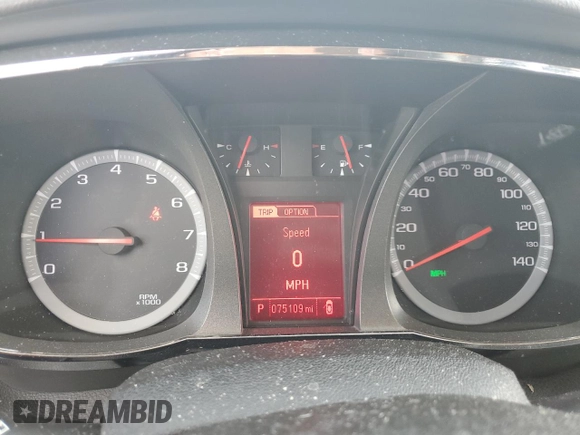 2016 GMC Terrain SLE with VIN 2GKALNEKXG6337705, listed as a Copart auction lot 63590375 with 75,109 mi miles and Clean title. Bid and sale history available at DreamBid. Image 9.
