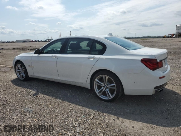 2014 BMW 7 Series 740Li with VIN WBAYE4C59ED137938, listed as a Copart auction lot 55281005 with 146,659 mi miles and Salvage Title. Bid and sale history available at carsss.com. Image 2.
