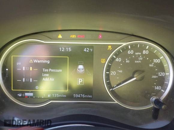 2019 Nissan Kicks S with VIN 3N1CP5CU9KL507167, listed as a IAAI auction lot 41411942 with 59,476 mi miles and . Bid and sale history available at DreamBid. Image 7.