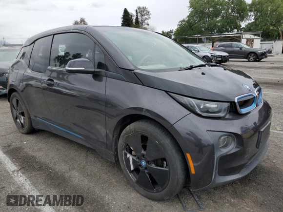 2015 BMW i3 with VIN WBY1Z2C58FV287045, listed as a Copart auction lot 48168585 with 55,343 mi miles and Salvage Title. Bid and sale history available at carsss.com. Image 4.