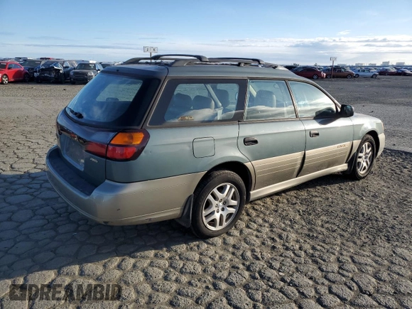 2000 Subaru Legacy Outback with VIN 4S3BH6657Y7620094, listed as a Copart auction lot 48182655 with 296,942 mi miles and Salvage title. Bid and sale history available at DreamBid. Image 3.
