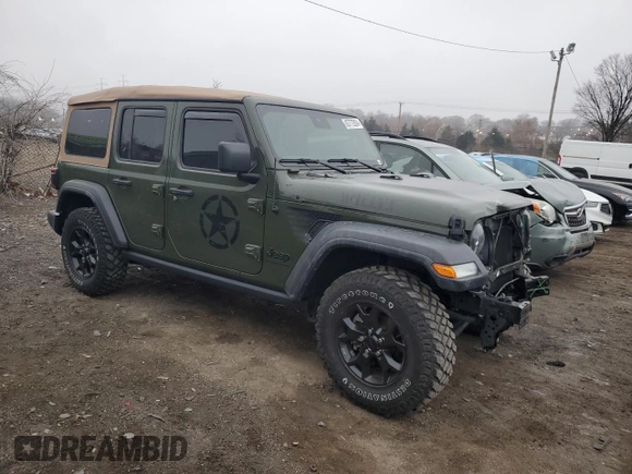 2023 Jeep Wrangler Sport S with VIN 1C4HJXDG1PW504242, listed as a Copart auction lot 83772924 with 29,237 mi miles and Salvage Title. Bid and sale history available at DreamBid. Image 4.