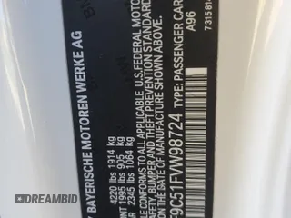 2015 BMW 2 Series 228i with VIN WBA1F9C51FVW98724, listed as a Copart auction lot 48041775 with 64,146 mi miles and Salvage Title. Bid and sale history available at carsss.com. Image 12.