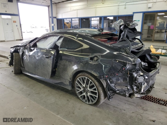 2016 Lexus RC 350 with VIN JTHHE5BC5G5011628, listed as a Copart auction lot 71476914 with 0 mi miles and Salvage Title. Bid and sale history available at carsss.com. Image 2.
