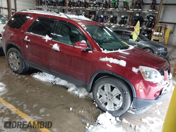2010 GMC Acadia SLT2 with VIN 1GKLVNED0AJ206653, listed as a IAAI auction lot 40988805 with 196,888 mi miles and . Bid and sale history available at DreamBid. Image 1.