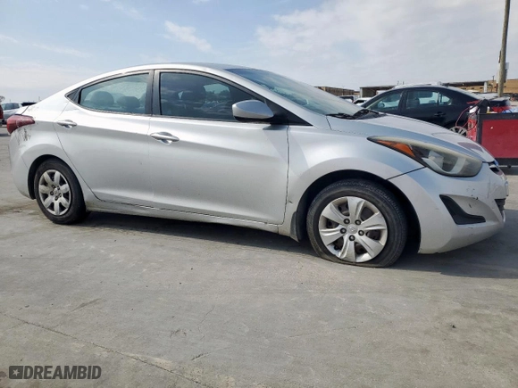 2016 Hyundai Elantra GL with VIN 5NPDH4AE7GH741478, listed as a Copart auction lot 45610985 with 177,715 mi miles and Salvage Title. Bid and sale history available at carsss.com. Image 4.