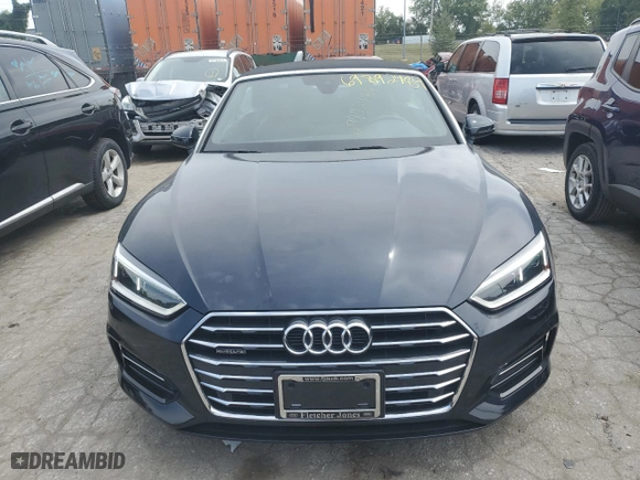 2018 Audi A5 Cabriolet Premium Plus with VIN WAUYNGF50JN013106, listed as a Copart auction lot 69892484 with NaN miles and Salvage Title. Bid and sale history available at carsss.com. Image 5.