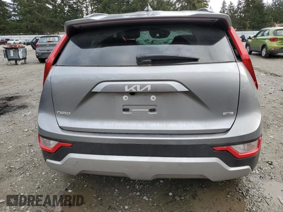 2024 Kia Niro LX with VIN KNDCP3LE8R5137124, listed as a Copart auction lot 49130575 with 0 mi miles and Salvage Title. Bid and sale history available at carsss.com. Image 6.