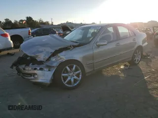 2004 Mercedes-Benz C 230 Kompressor with VIN WDBRF40J14F485417, listed as a Copart auction lot 43089575 with 53,918 mi miles and Salvage Title. Bid and sale history available at DreamBid. Image 1.