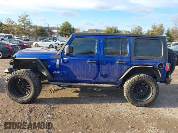 2020 Jeep Wrangler Unlimited Sport S z VIN 1C4HJXDN0LW347487, wystawiony jako IAAI lot #41449066 z przebiegiem 44 007 mil mil oraz . Historia ofert i sprzedaży dostępna na DreamBid. Obrazek 14.