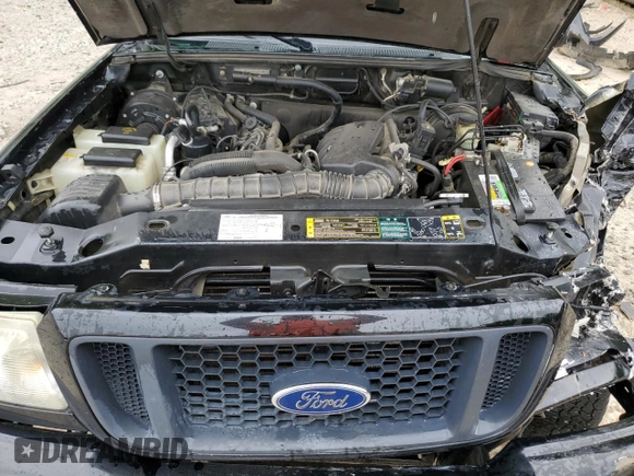 2005 Ford Ranger XL with VIN 1FTYR14U05PA04687, listed as a Copart auction lot 53953025 with 97,792 mi miles and Salvage title. Bid and sale history available at DreamBid. Image 11.