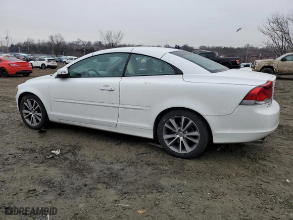 2010 Volvo C70 with VIN YV1672MC4AJ091740, listed as a Copart auction lot 42614965 with 156,145 mi miles and Salvage Title. Bid and sale history available at carsss.com. Image 2.