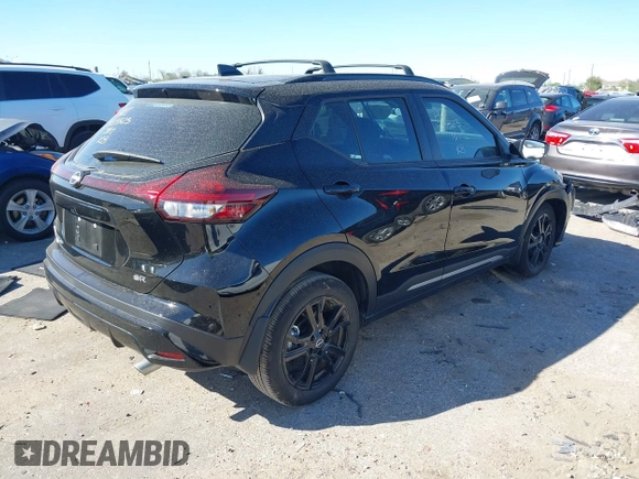 2023 Nissan Kicks SR with VIN 3N1CP5DV7PL553062, listed as a IAAI auction lot 41839815 with 14,850 mi miles. Bid and sale history available at carsss.com. Image 4.