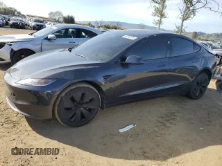 2024 Tesla Model 3 with VIN 5YJ3E1EA0RF784894, listed as a Copart auction lot 49793075 with 10,329 mi miles and Salvage Title. Bid and sale history available at carsss.com. Image 1.