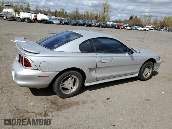 1998 Ford Mustang with VIN 1FAFP4041WF104623, listed as a Copart auction lot 50089825 with 189,313 mi miles and Salvage title. Bid and sale history available at DreamBid. Image 3.