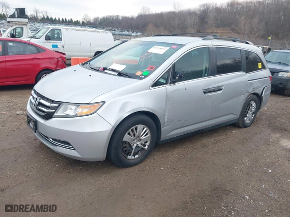 2014 Honda Odyssey LX with VIN 5FNRL5H22EB026657, listed as a IAAI auction lot 41114634 with 132,125 mi miles. Bid and sale history available at carsss.com. Image 17.