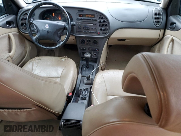 2001 Saab 9-3 with VIN YS3DD58H812003501, listed as a Copart auction lot 51526175 with 162,220 mi miles and Salvage Title. Bid and sale history available at carsss.com. Image 8.
