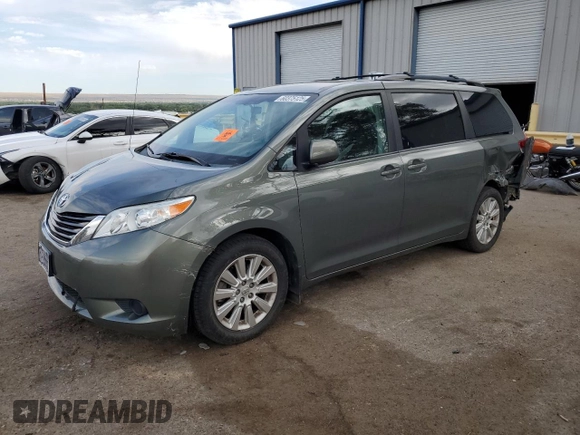 2014 Toyota Sienna LE with VIN 5TDJK3DC4ES085384, listed as a Copart auction lot 60375125 with 81,696 mi miles and Salvage title. Bid and sale history available at DreamBid. Image 1.