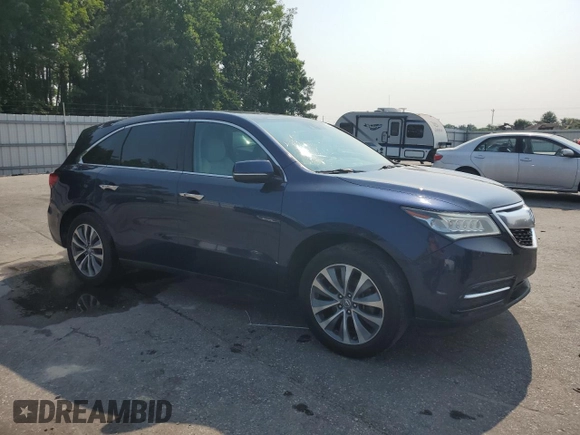 2014 Acura MDX Technology with VIN 5FRYD3H4XEB005620, listed as a Copart auction lot 57962935 with 229,452 mi miles and Salvage title. Bid and sale history available at DreamBid. Image 4.